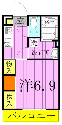 リブリ・柏明原 107号室 間取り