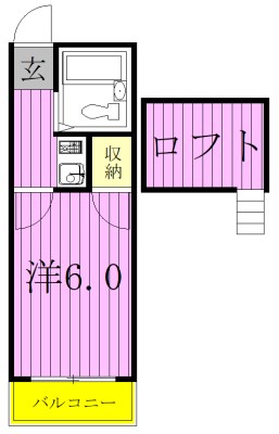ベルツリー八柱 103号室 間取り