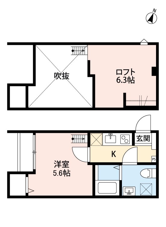 コンフォール 105号室 間取り