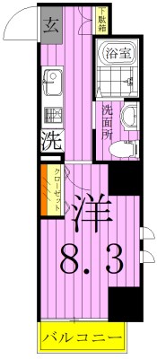 朱雀楼　東京 間取り図