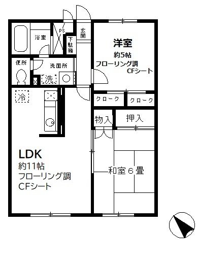 メゾネットプラザ南柏３号棟 104号室 間取り