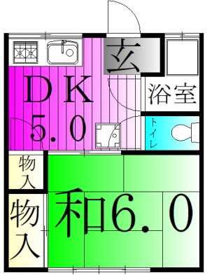 レグレス 202号室 間取り