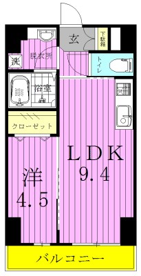フェリス　コート 508号室 間取り