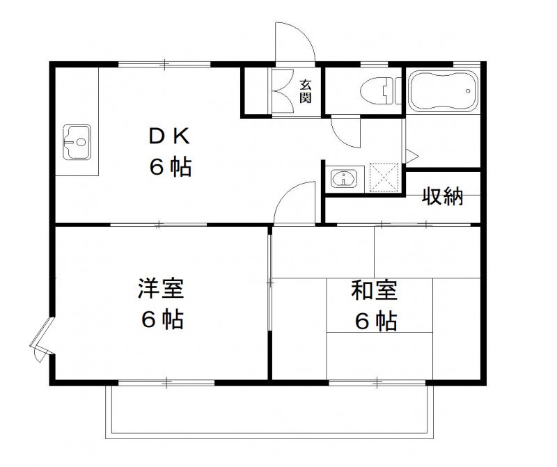 パナハイツ丹羽 101号室 間取り