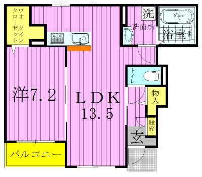 プランドール　弐番館 101号室 間取り