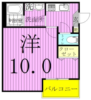 メゾンみなみ 101号室 間取り