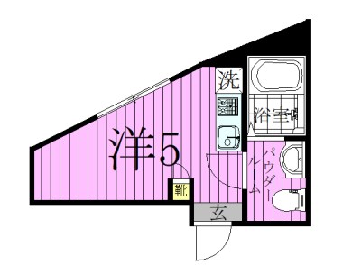 ルネコート五反野 間取り図