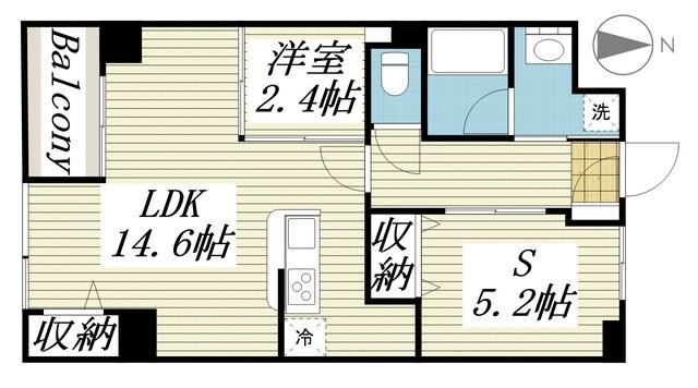 エルザ柏 702号室 間取り