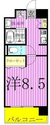 リアン 601号室 間取り