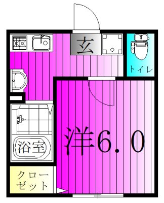 プラート柏 206号室 間取り