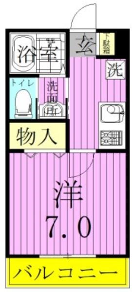 アイビス 202号室 間取り