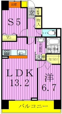 ライオンズグローベル北千住シティマークス 間取り図