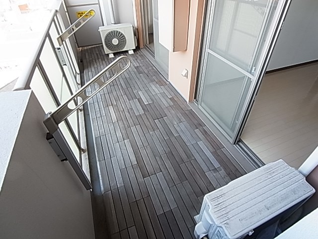 ライオンズグローベル北千住シティマークス ベランダ
