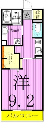 レーヴマニフィック南柏 203号室 間取り