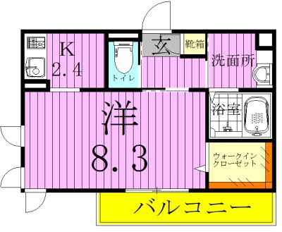 レーヴマニフィック南柏 208号室 間取り