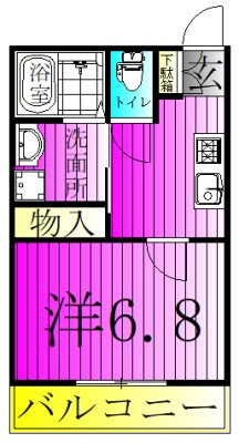 Casseta Carina～カゼッタ　カリーナ～ 102号室 間取り