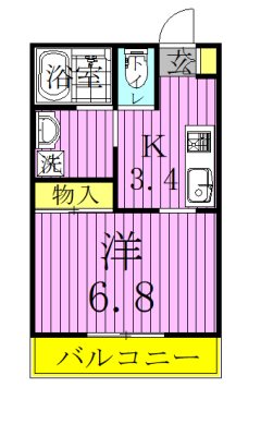 Casseta Carina～カゼッタ　カリーナ～ 102号室 間取り