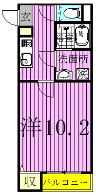 IoTレジデンス柏 103号室 間取り