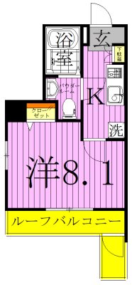 ミルーナヒルズ西新井大師ＷＥＳＴ 間取り図