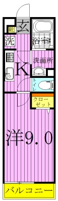 リブリ・アクティー柏Ｂ 107号室 間取り