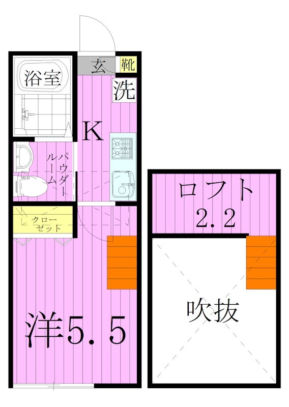 オリオン五反野 間取り図