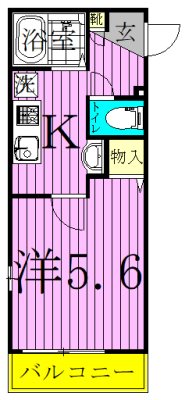krasuco柏　～クラスコ柏～ 105号室 間取り