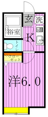 サブウェイ北綾瀬Ａ 間取り図