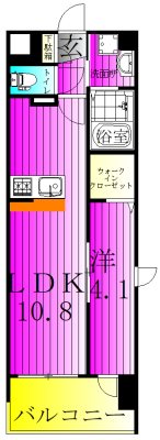 dearestⅢ 603号室 間取り