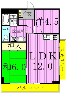 ペアシティハウス竹の塚 間取り図