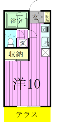 パークハイツ陣屋前 107号室 間取り