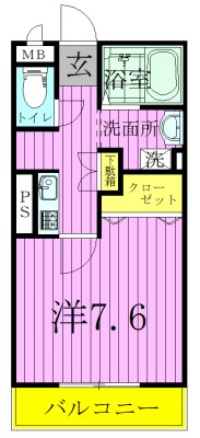 シャルムＨＡ 202号室 間取り