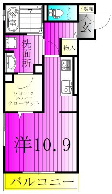 アスタリスク 306号室 間取り