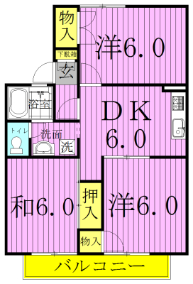 サンコレクト柏の葉Ａ 205号室 間取り