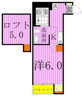 ＤＨＧ　恵 105号室 間取り