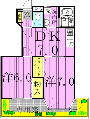 サンパティークＡ 101号室 間取り