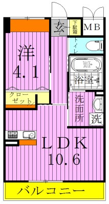パーチェ・ＧＡＲＤＥＮ　２ 間取り図