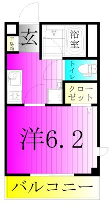 Ｇ・ＭウエストハイツA 401号室 間取り