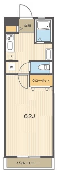 センタービレッジ北小金  201号室 間取り