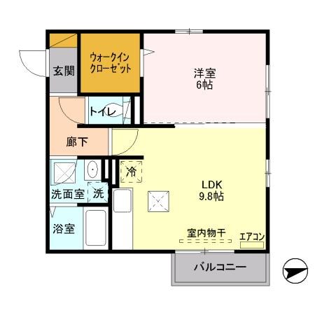 アドラブールあけぼの 101号室 間取り