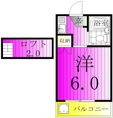 北小金第15レジデンス 202号室 間取り