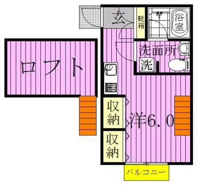 グリーンベル 104号室 間取り