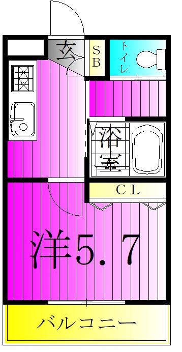 ミラドールアバン柏 302号室 間取り
