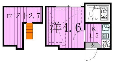 リベルテ北千住 間取り図