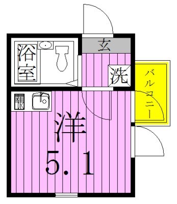 シャンティ北千住 間取り図