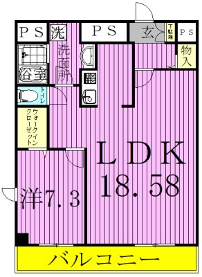 おおたかの森グラナリー 206号室 間取り