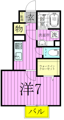 ルーチェＡ 106号室 間取り