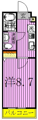 グランフォース谷在家 間取り図