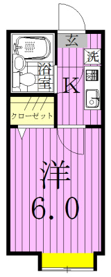 ヒルトップ馬橋 103号室 間取り