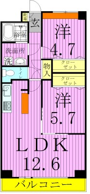 フィオレンテ・ヴィラ 間取り図