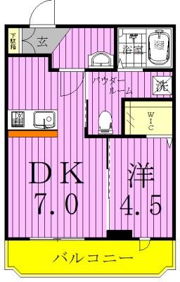 CRESCENT COURT　～クレセントコート～ 319号室 間取り